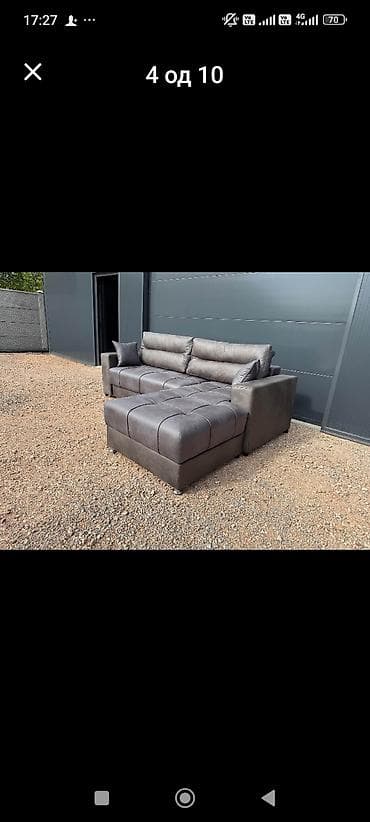 namestaj sid: Ugaona garnitura sa ležajem i prostorom za odlaganje - Moderni — 8