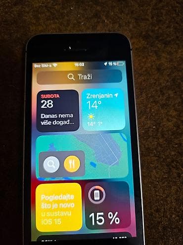 Apple iPhone SE – 16 GB telefon je potpuno ispravan sim free icloud