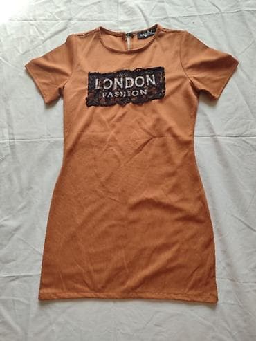 Haljina “London Fashion” – kratki rukav,pamuk sa elastinom. - Boja
