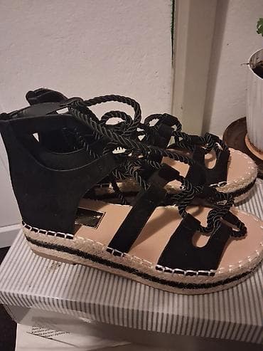 beoshoes sandale: NOVE Ženske sandale sa platformom i vezivanjem oko članka - Boja — 2