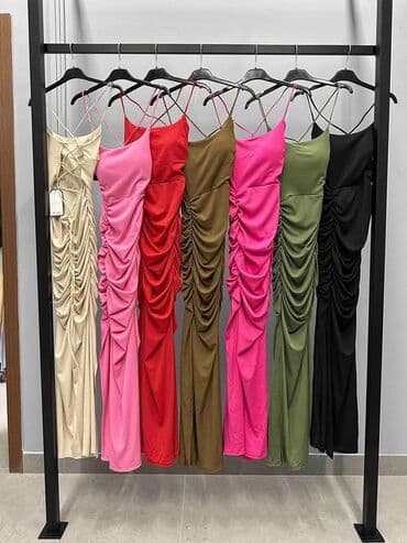 haljine c a: One size, bоја - Zelena, Večernji, maturski, Na bretele — 3