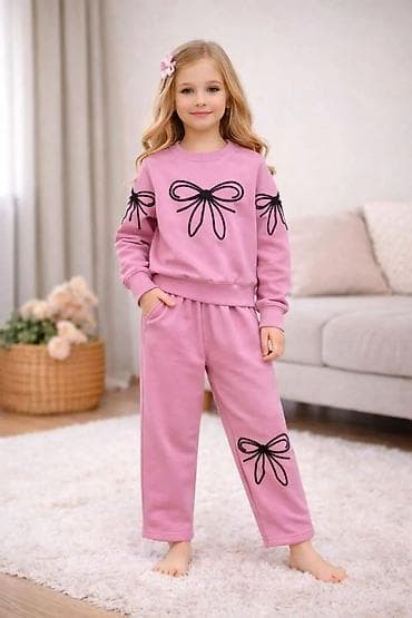 crop top za devojcice: Dečiji komplet trenerke – dukserica i donji deo Od 3 do 10 god - — 1