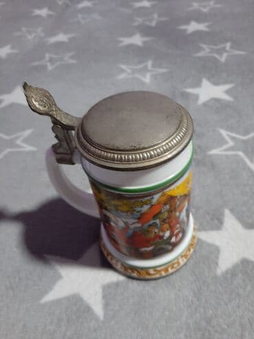 mikrofon slike: Stara krigla original vintage model svuda ima natpise od ispot na — 7