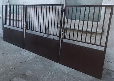 ograda za bebe ikea: Metalna kolska dvokrilna kapija i kapija za ulaz ljudi i 9 metara — 1