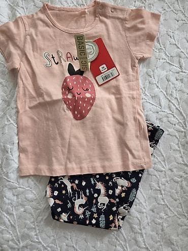 nike crno bele: Komplet dečije odeće – više komada, sa etiketama: 1) Haljina bez — 7