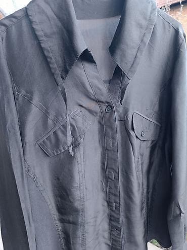 tunike mana: RASPRODAJA!!!Ženska košulja Bonita, crna, svila 100% - Model — 3