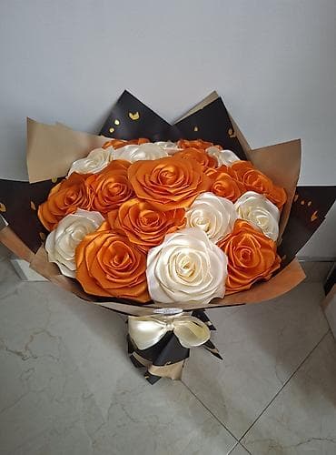 win win duseci na naduvavanje: Saten buketi ruža – dekorativni aranžmani dugotrajne lepote - Ručno — 3