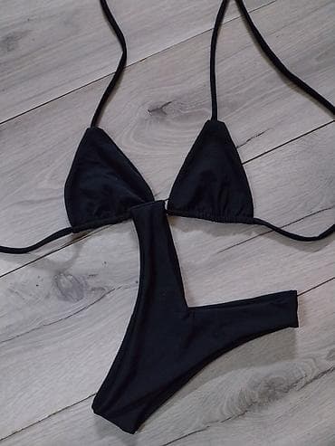 kupaci za debele: Ženski bikini komplet – trokut top i V-cut donji deo - Model — 2