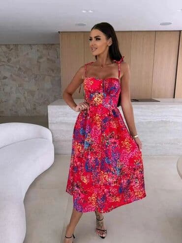 haljine zara rs: One size, bоја - Šareno, Na bretele — 3