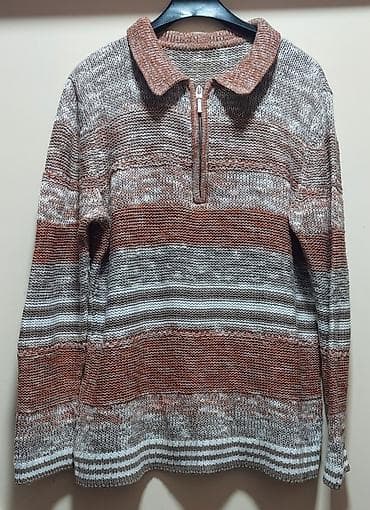 balenciaga dzemper: Pletena ženska bluza/džemper sa polukragom i rajsferšlusom do pola — 2