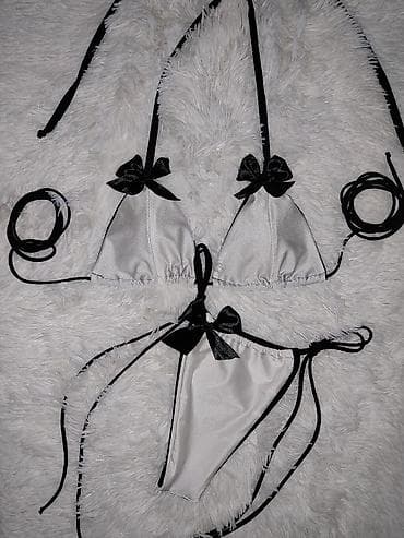 deadpool odelo: Ženski bikini set – minimalistički trouglasti model sa vezivanjem - — 5