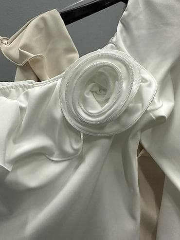 bluza bershka s: 🔥Elegantna ženska bluza na jedno rame (off-shoulder) sa dugim — 5