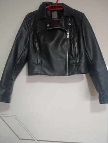torbica pojas za novac i dokumenta: Ženska biker jakna – Primark - Boja: crna - Materijal: eko-koža — 1