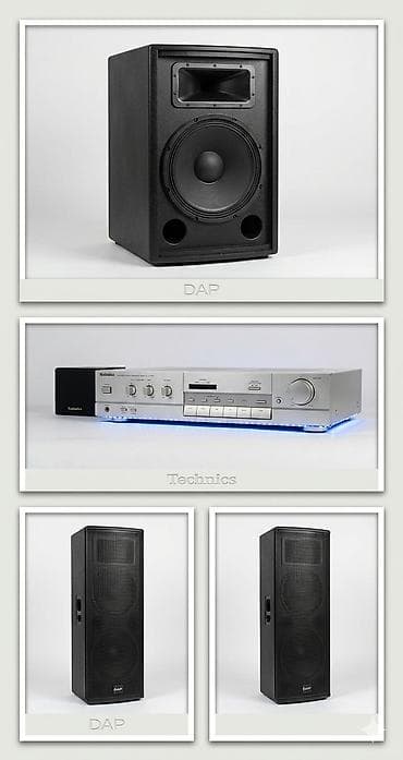 DAP 15" Subwooferi (2x400W) + Technics New Class A pojačalo -