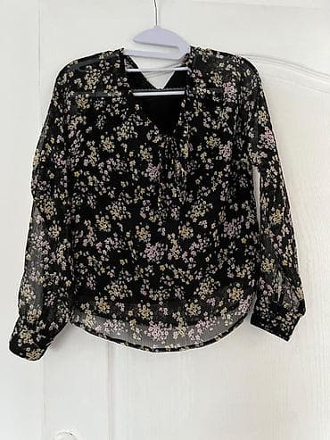 zenske pantalone sinsay: Sinsay ženska bluza – model XS (34/36) - Boja: crna osnova sa sitnim — 1