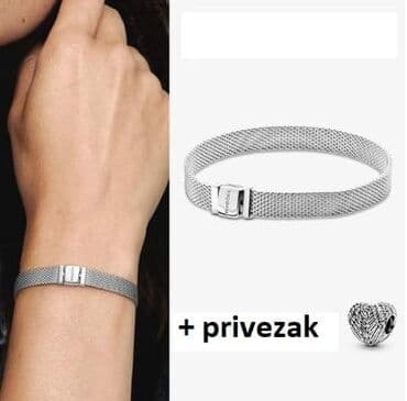 pandora narukvice cena: Pandora narukvica u originalnom pakovanju + gratis 1 privezak — 5