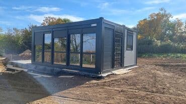 montazni objekti od sendvic panela: 15 sq. m — 2