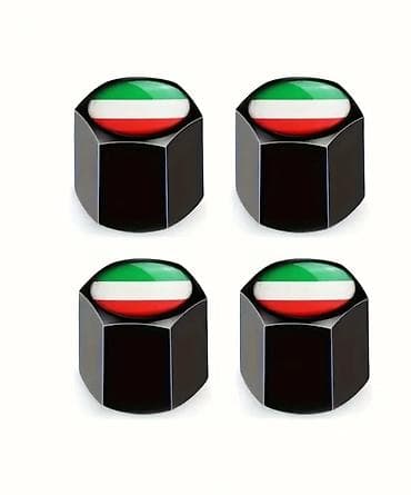 kompresor sa dve glave: Ukrasni set nalepnica – Italijanska zastava (trikolore) za moto/auto — 10