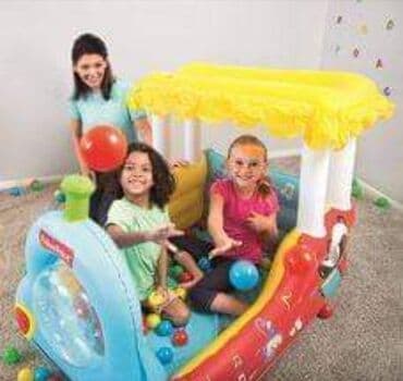 tomas voz igracka: Cena 4850 din Bestway 93537 Fisher Price Voz sa 25 loptica 132 x 94 x — 5