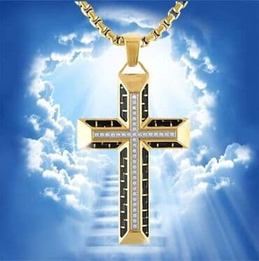 srebrni lancic sa krsticem: Pendant necklace — 5