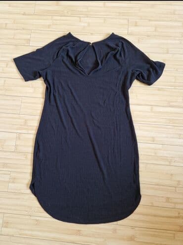 najlepse haljine za svecane prilike: H&M L (EU 40), bоја - Crna, Oversize, Kratkih rukava — 4