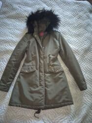 Ski suits: Ženska Guess Parka Jakna Ženska zimska parka Guess u maslinasto — 6