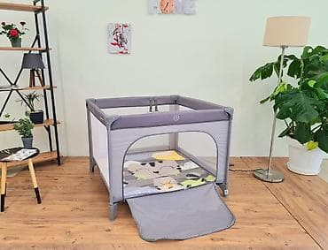 Kreveci: KIKKA BOO Prenosiva ogradica sa zipom ENJOY – Cat Grey (šifra: KKB5) — 7
