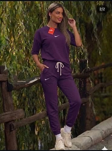 Gornji i donji deo: Nike komplet majica i pantalone - pamuk sa elastinom Novi model Nike — 10
