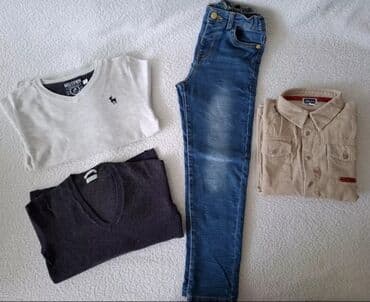 jaknice sa krznom: Bundle: Sweaters, Jeans, Shirts, For boys, age: 7-8 years — 1