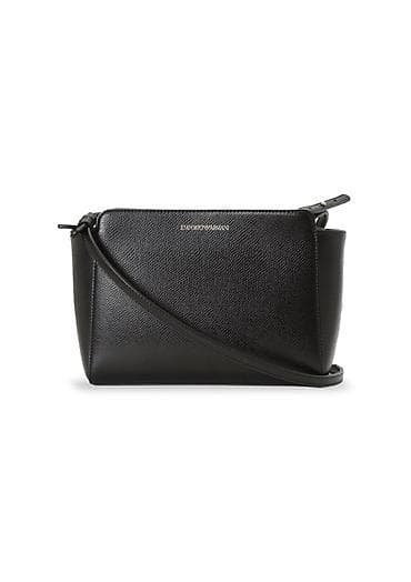 replay torbe srbija: Emporio Armani Saffiano ženska crossbody torba – crna - Materijal — 1