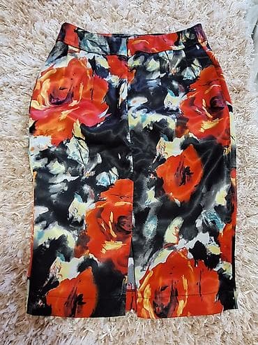 denim suknje: S (EU 36), Midi, bоја - Šareno — 2