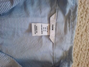 ženske pletene kape: H&M, S (EU 36), Stripes, color - Light blue — 2