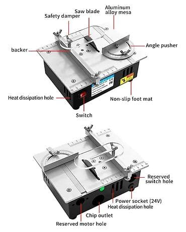 Fenovi za vreli vazduh: Nova mala stona testera snaga 96W. Ima laserski izgravirane podeoke za — 8