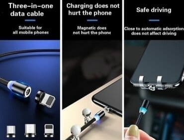 nokia g 240w c router: Magnetni punjac sa 3 nastavka tj mikro usb,tip c i ajfon Boju — 3