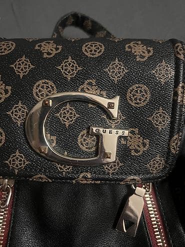 kožne gojzerice: GUESS mini ranac – monogram print - Model: mini ranac sa preklopom i — 5