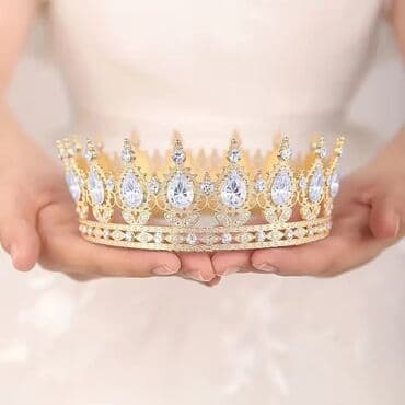 svečane lovačke košulje: 🔥Luksuzne krune i tijare – svečani aksesoari za venčanja, krunisanja — 4