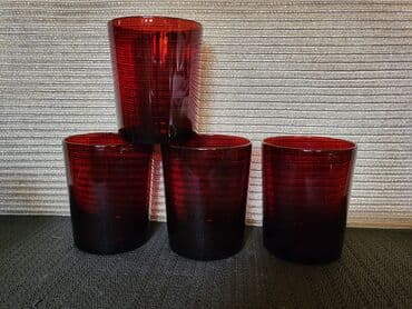 swarovski case za vino cena: Case francuske univerzalne,rubin boje iz 70ih. Case su bez — 4