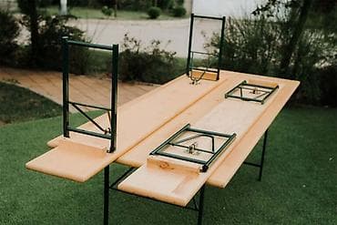 polovne stvari za dvoriste: Iz DOMAĆE proizvodnje - SKLOPIVI STOLOVI I KLUPE ✔️ Lako prenosivi i — 4