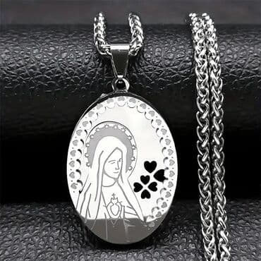 zlatne minđuše cena: Pendant necklace, Material: Stainless steel — 1