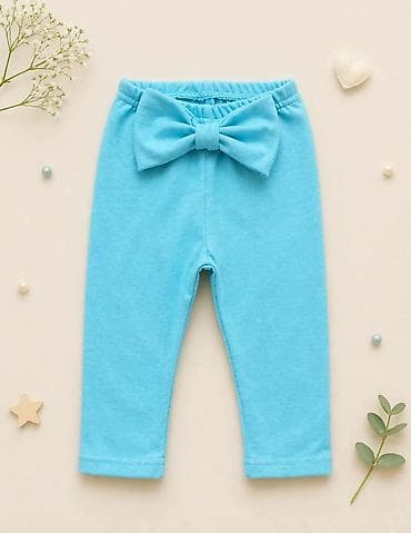 kapa sa usima koje se pomeraju: Dečije helanke sa mašnom za bebe/devojčice. Mekane,rastegljive helanke — 3