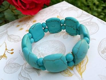 Narukvica Haulit Narukvica tirkizni Haulit, poludragi kamen