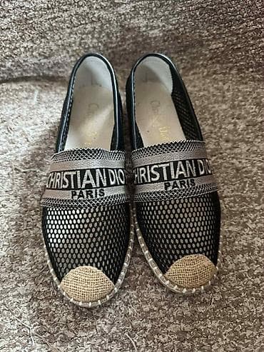 armani espadrile: Ženske espadrile sa mrežastim gornjištem i trakama sa natpisom — 1