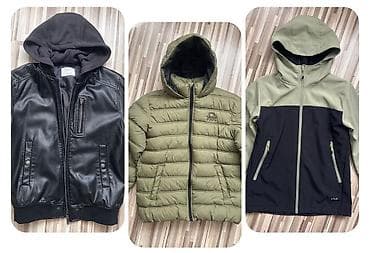 bomber: Komplet jakni za dečake – 3 komada 1) Zimska puffer jakna BENETON — 1