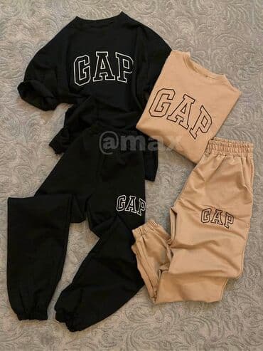 crno beli tech fleece: New,,Gap lover Tracksuit ‘’Velicine:S M L Boje:Pink Bela Crna Bež i — 2