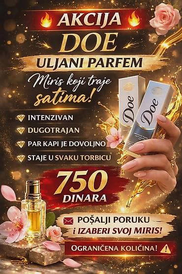 Uplata pa slanje, ceka seDOE uljani parfem – koncentrisana mirisna