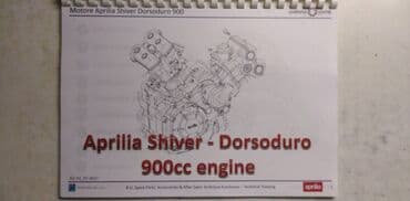 test iz engleskog za 3 razred: Radionicka knjiga za Aprilia Shiver-Dorsoduro 900 ccm. 66 str.eng — 1