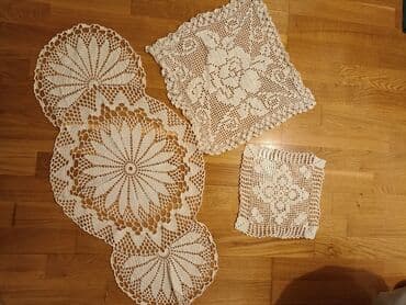 kutije za odlaganje igracaka: Doilies, Used, color - White — 4