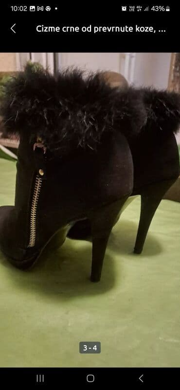 zenske mokasine od prevrnute koze: Gležnjače, Aldo, 39 — 4