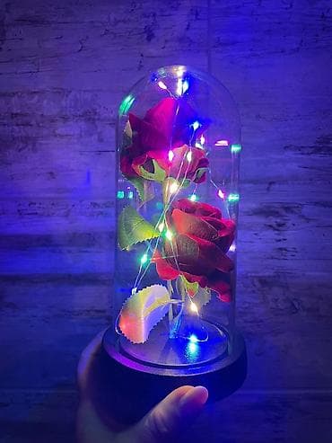 patike za tenis: Večna ruža u staklenom zvonu sa led lampicom Cena:1800din 🌹✨ ČAROBNA — 2
