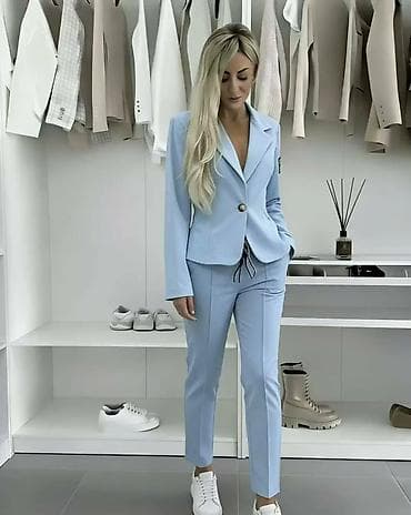 patike cipele: Ženski komplet sako + pantalone - Moderan, lagan komplet u više boja — 6